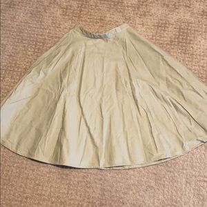 Uniqlo long tan skirt (with pockets)